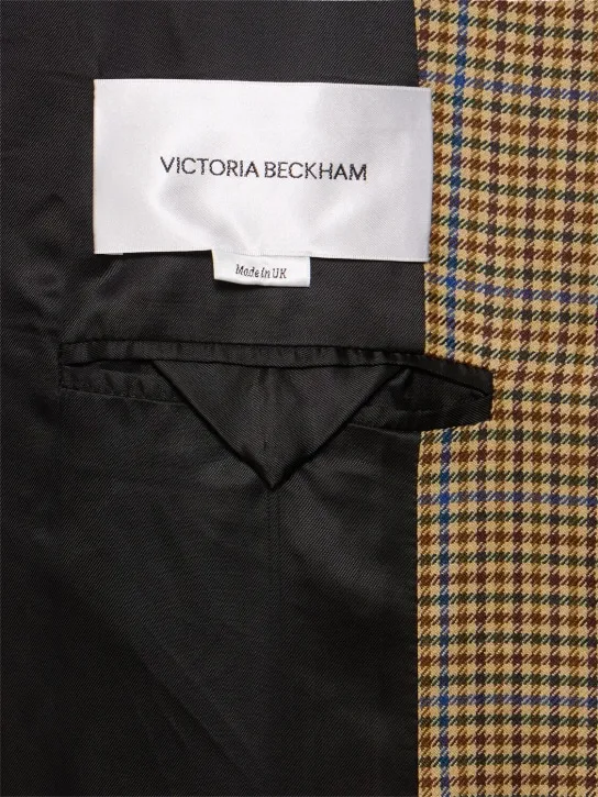 Victoria Beckham   Heritage houndstooth tailored coat 