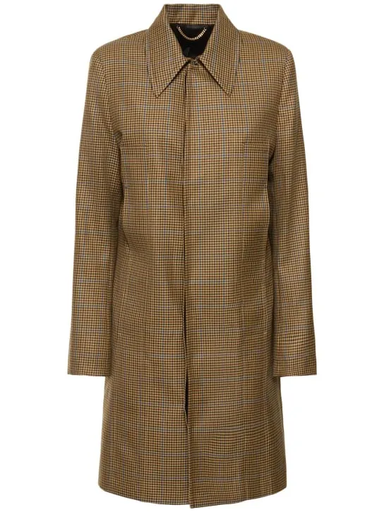 Victoria Beckham   Heritage houndstooth tailored coat 