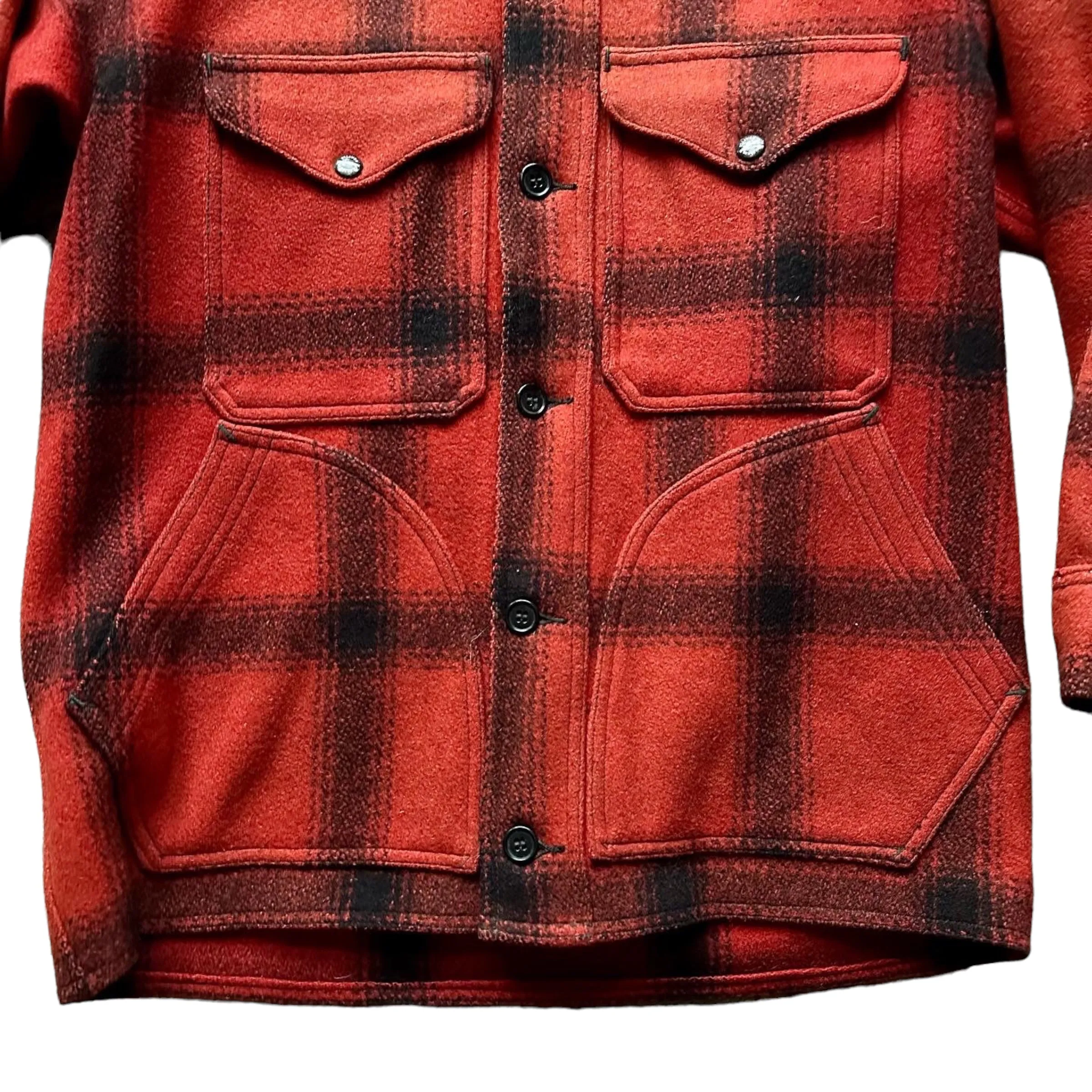 Vintage 75% Red Filson Hunter Wool Jacket SZ 42 |  Vintage Workwear Seattle