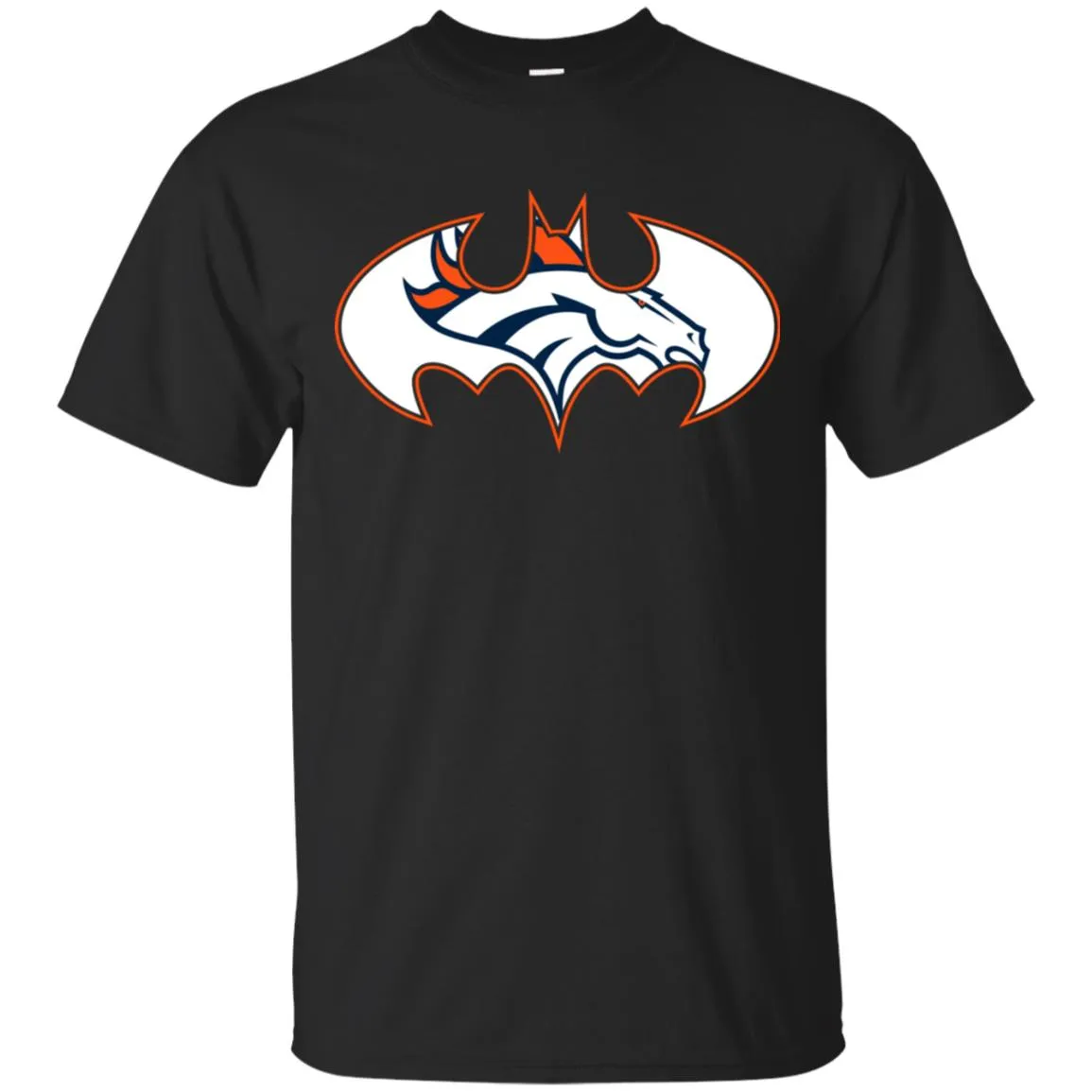 We Are The Denver Broncos Batman Nfl Mashup Men Cotton T-Shirt