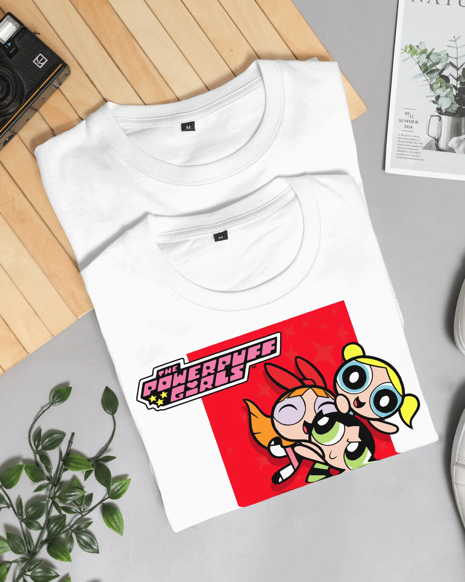 White Power puff Girls  Printed T shirt