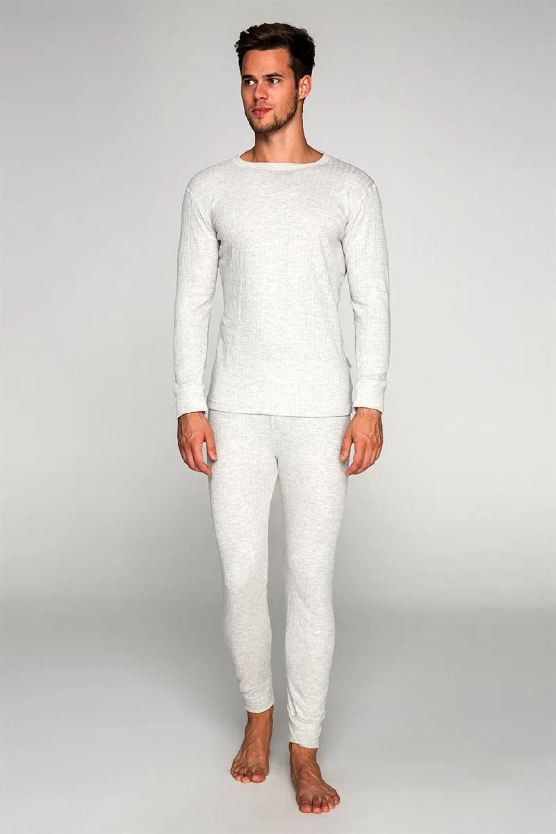 Wholesale Thermal Underwear Unisex Sets for Men & Women Soft Fleece Style - White