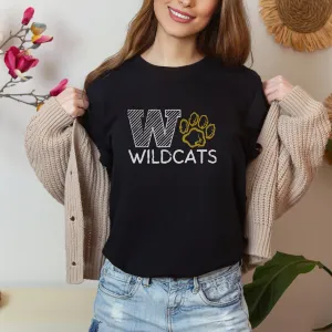 Wildcats Shirt, Wildcats Unisex TShirt, Wildcats Shirts For Mom, Wildcats Shirts For Her, Sports Graphic Sweatshirt Tee