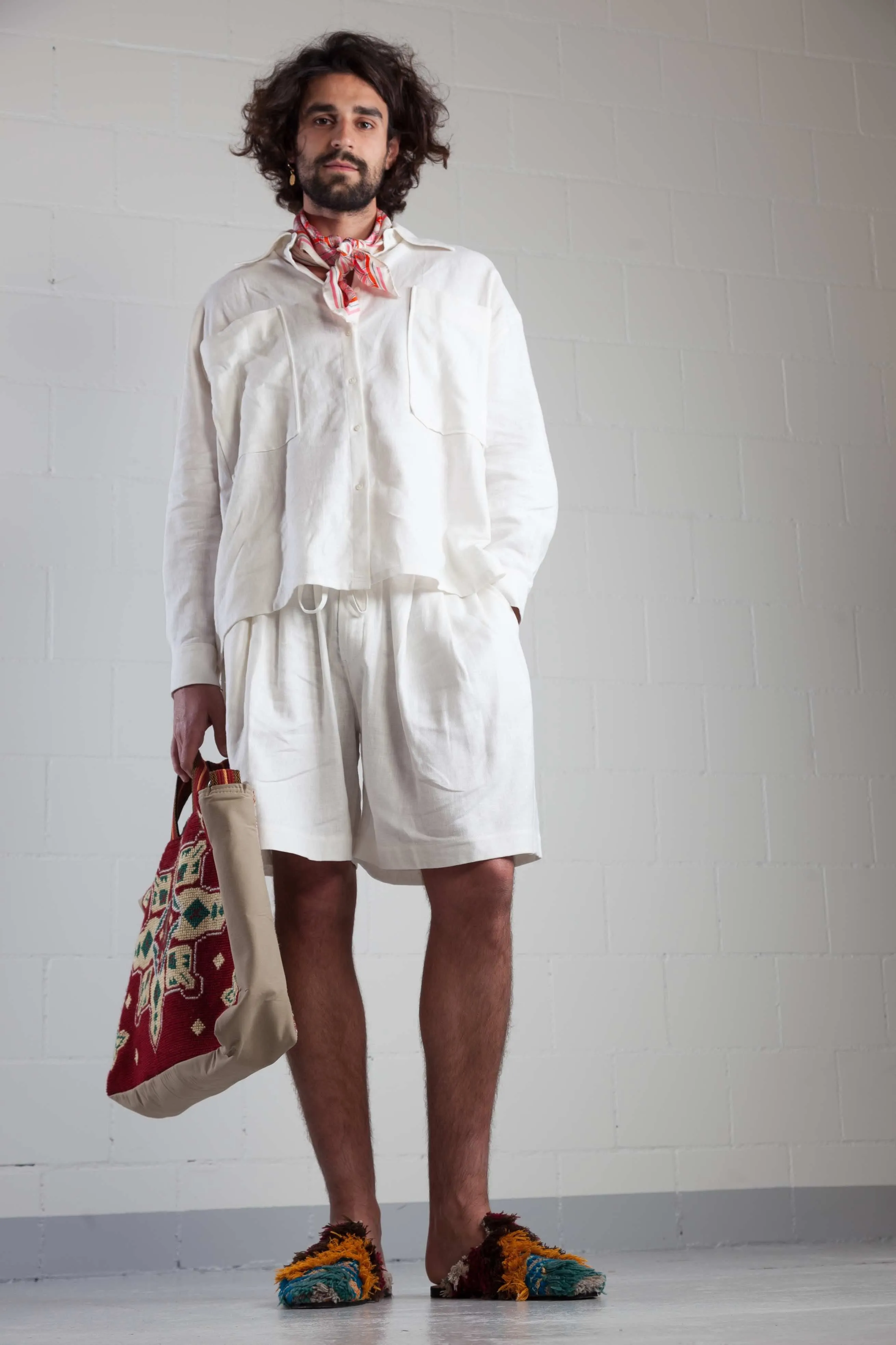 William Linen Bermuda Pearl - ByAdushka