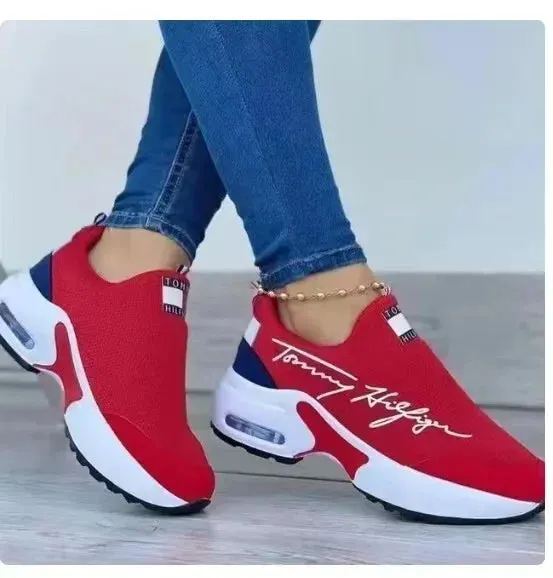 Women Casual Solid Color Breathable Shoes