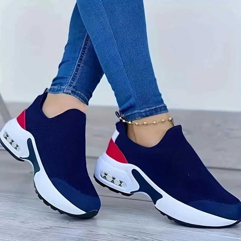 Women Casual Solid Color Breathable Shoes