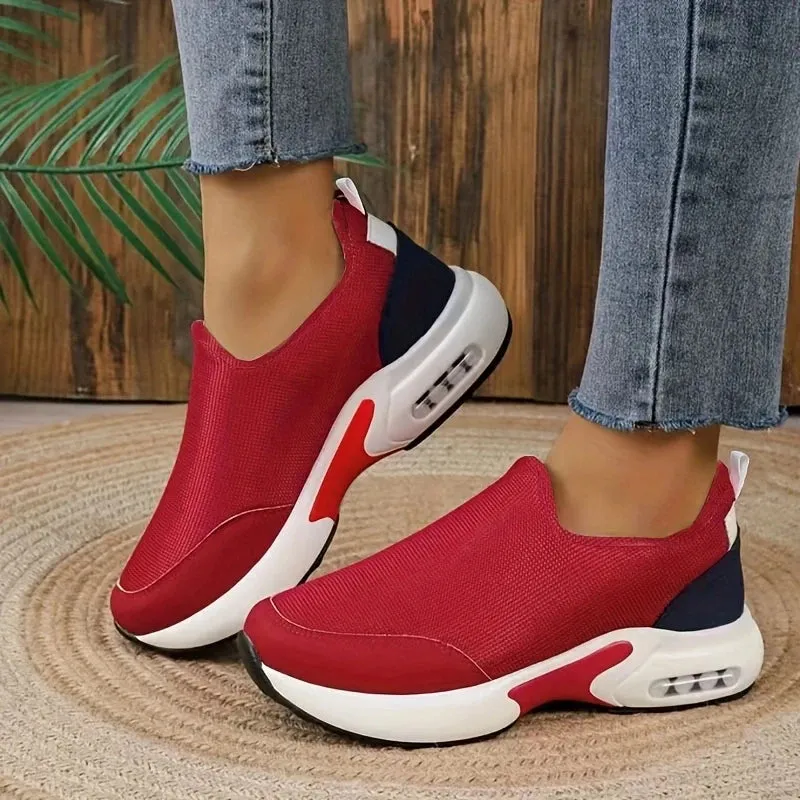 Women Casual Solid Color Breathable Shoes