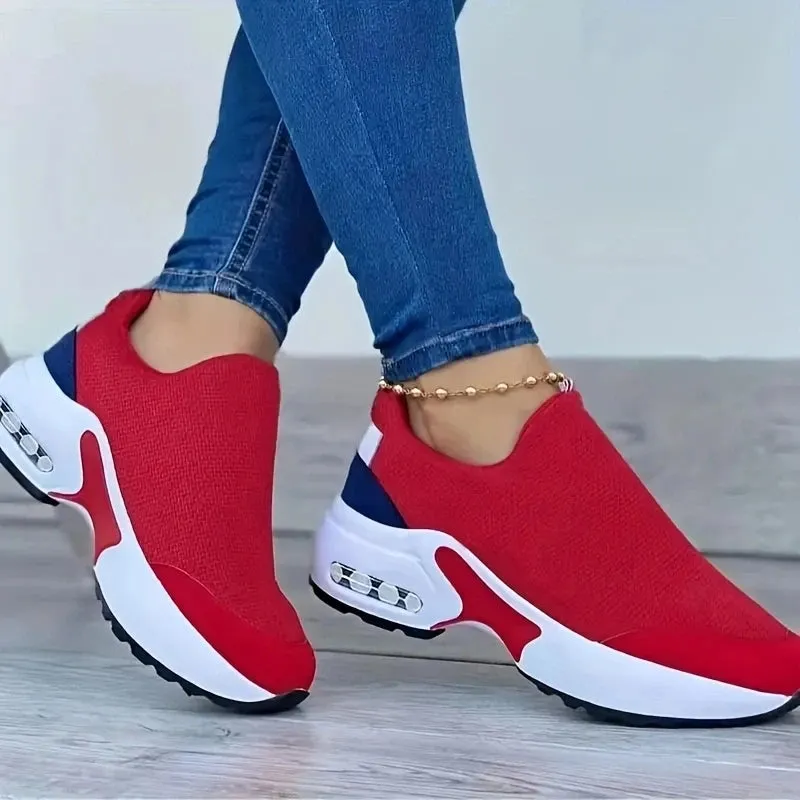 Women Casual Solid Color Breathable Shoes